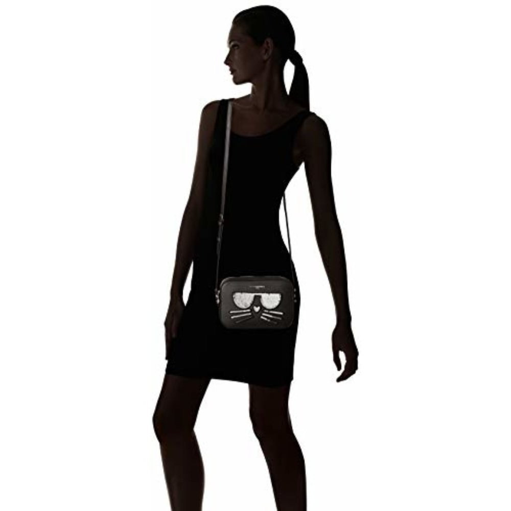 NWT Karl Lagerfeld black sequin crossbody handbag - Picture 10 of 11